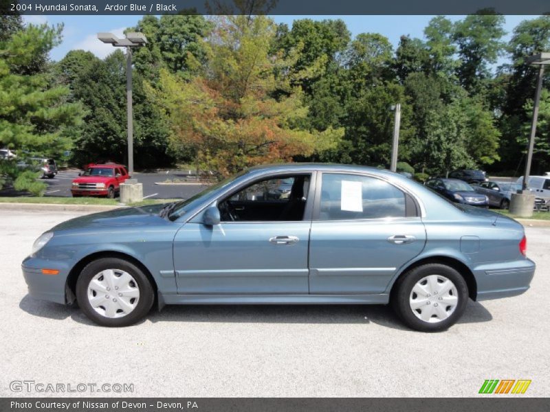 Ardor Blue / Black 2004 Hyundai Sonata