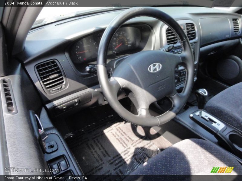Ardor Blue / Black 2004 Hyundai Sonata