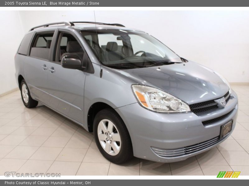 Blue Mirage Metallic / Stone 2005 Toyota Sienna LE