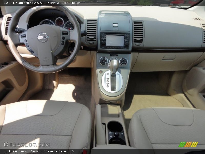 Espresso Black / Beige 2011 Nissan Sentra 2.0 SL