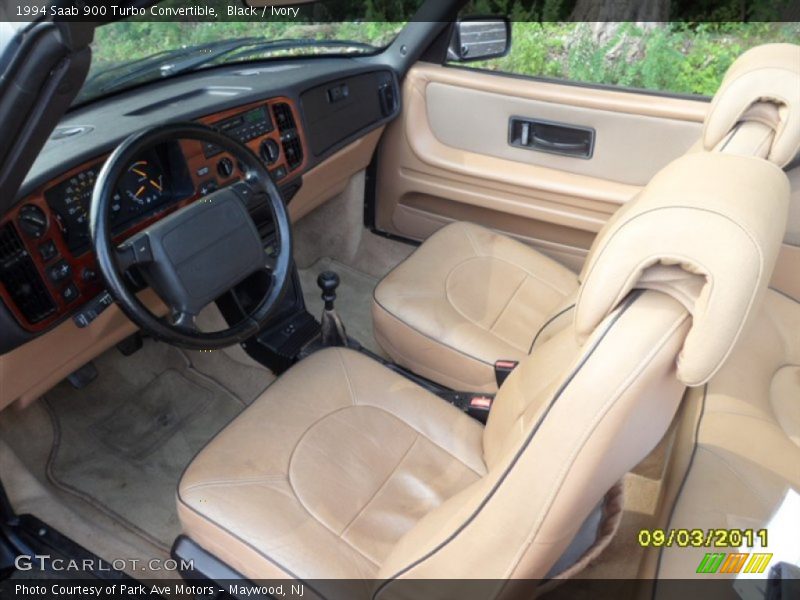 Black / Ivory 1994 Saab 900 Turbo Convertible