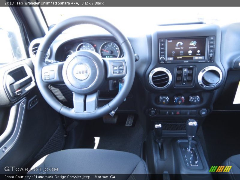 Black / Black 2013 Jeep Wrangler Unlimited Sahara 4x4