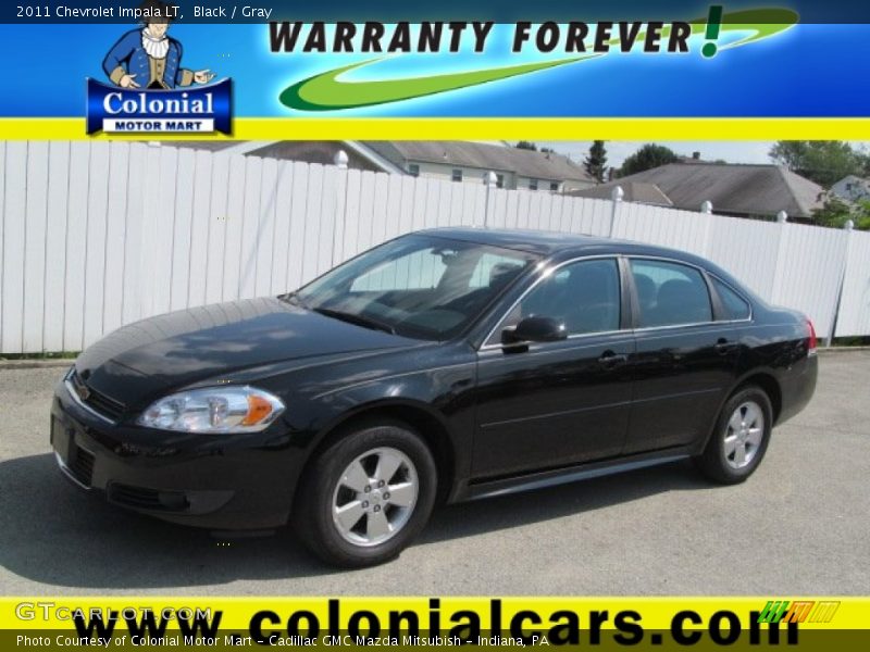 Black / Gray 2011 Chevrolet Impala LT