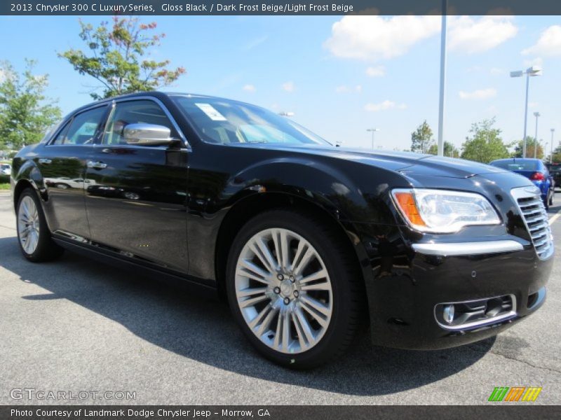 Gloss Black / Dark Frost Beige/Light Frost Beige 2013 Chrysler 300 C Luxury Series