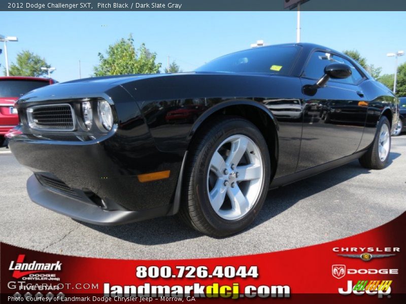 Pitch Black / Dark Slate Gray 2012 Dodge Challenger SXT