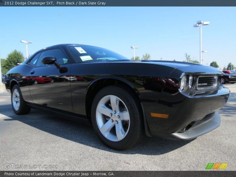 Pitch Black / Dark Slate Gray 2012 Dodge Challenger SXT