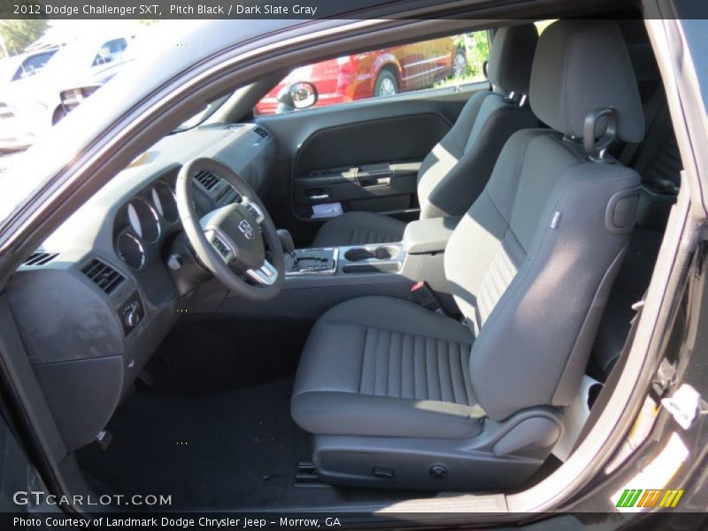 Pitch Black / Dark Slate Gray 2012 Dodge Challenger SXT
