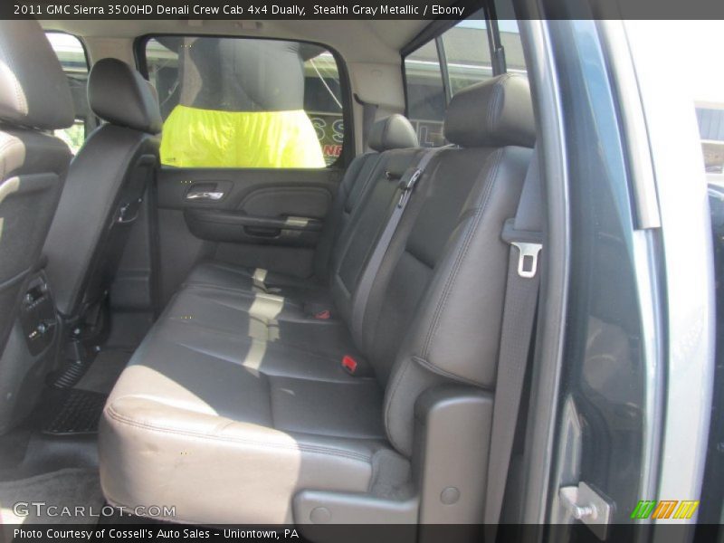 Stealth Gray Metallic / Ebony 2011 GMC Sierra 3500HD Denali Crew Cab 4x4 Dually