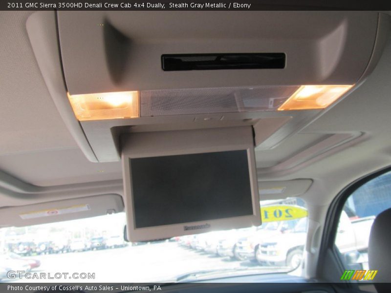 Stealth Gray Metallic / Ebony 2011 GMC Sierra 3500HD Denali Crew Cab 4x4 Dually