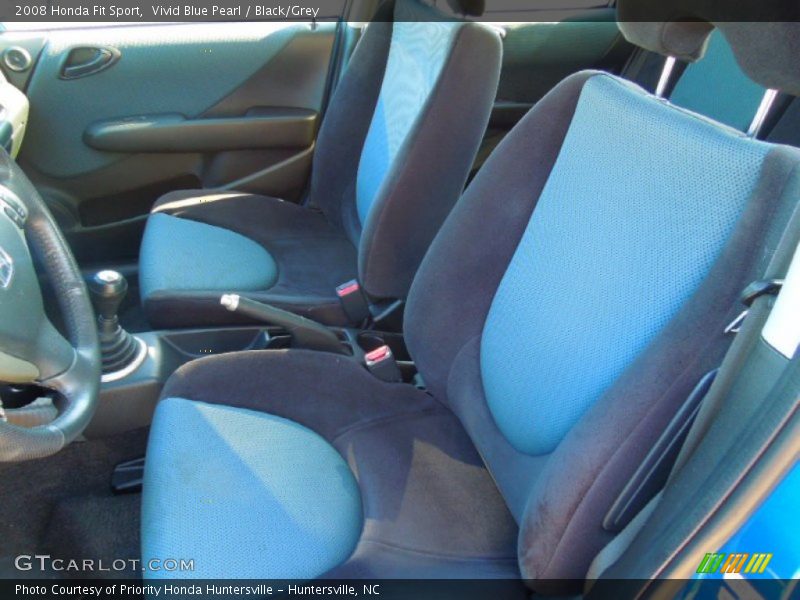 Vivid Blue Pearl / Black/Grey 2008 Honda Fit Sport