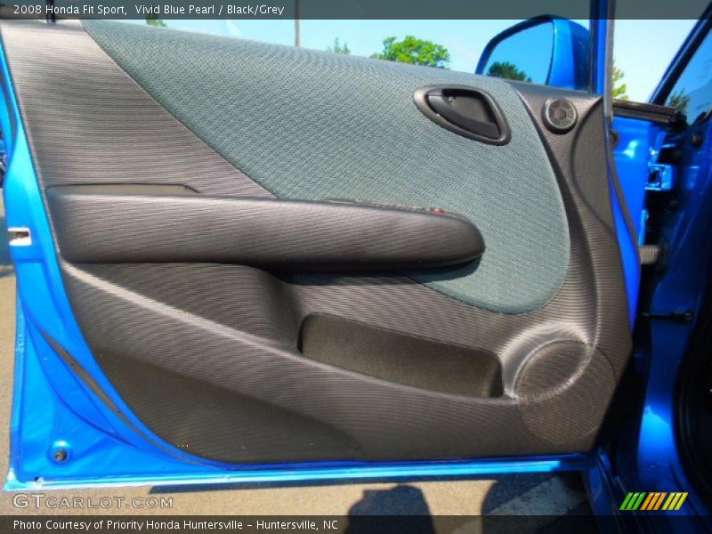 Vivid Blue Pearl / Black/Grey 2008 Honda Fit Sport