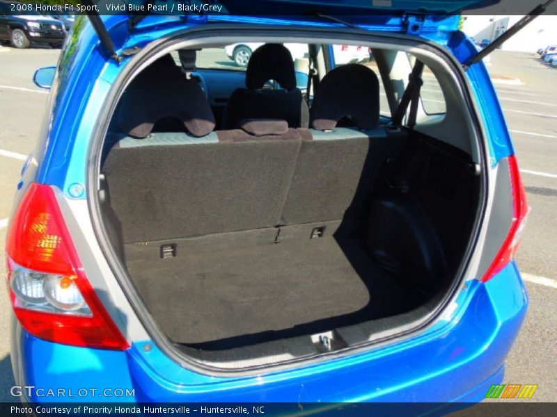 Vivid Blue Pearl / Black/Grey 2008 Honda Fit Sport