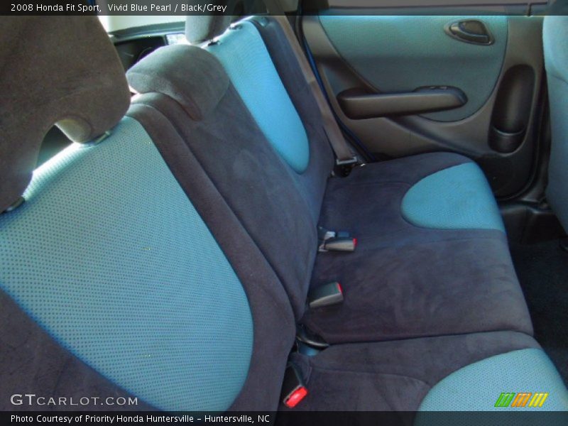 Vivid Blue Pearl / Black/Grey 2008 Honda Fit Sport