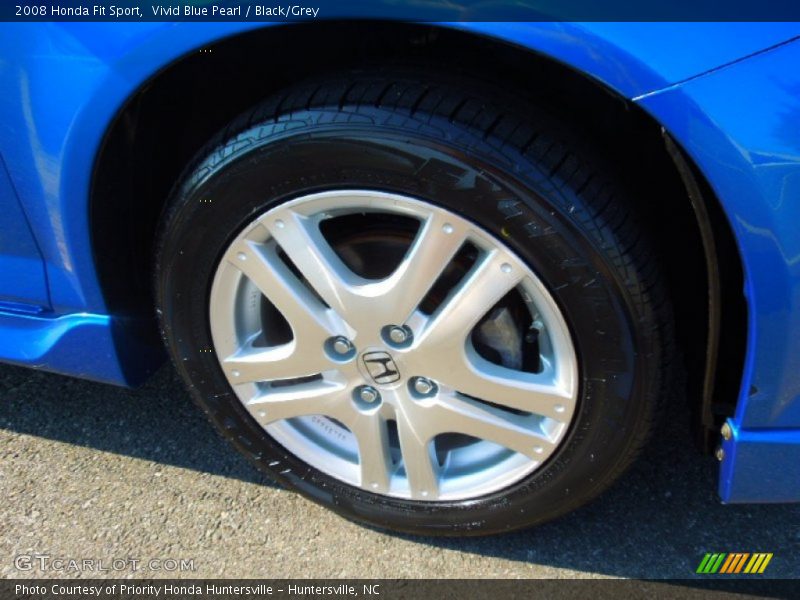 Vivid Blue Pearl / Black/Grey 2008 Honda Fit Sport
