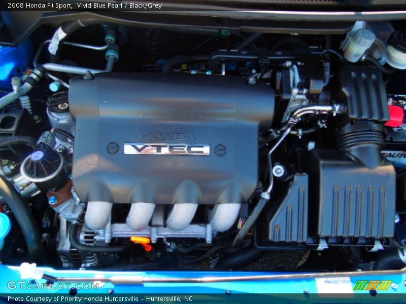 Vivid Blue Pearl / Black/Grey 2008 Honda Fit Sport