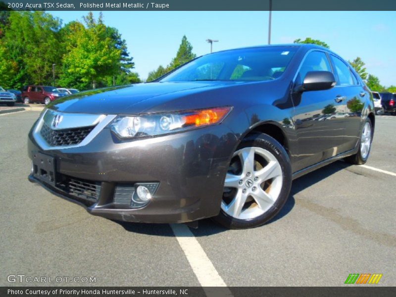 Polished Metal Metallic / Taupe 2009 Acura TSX Sedan