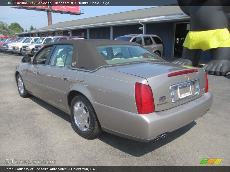 Bronzemist / Neutral Shale Beige 2003 Cadillac DeVille Sedan