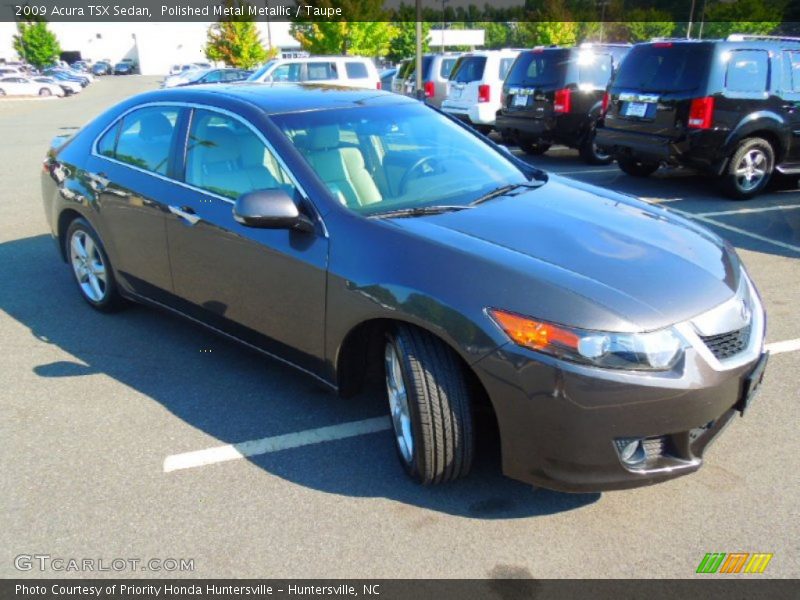 Polished Metal Metallic / Taupe 2009 Acura TSX Sedan