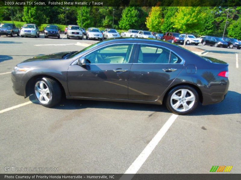Polished Metal Metallic / Taupe 2009 Acura TSX Sedan