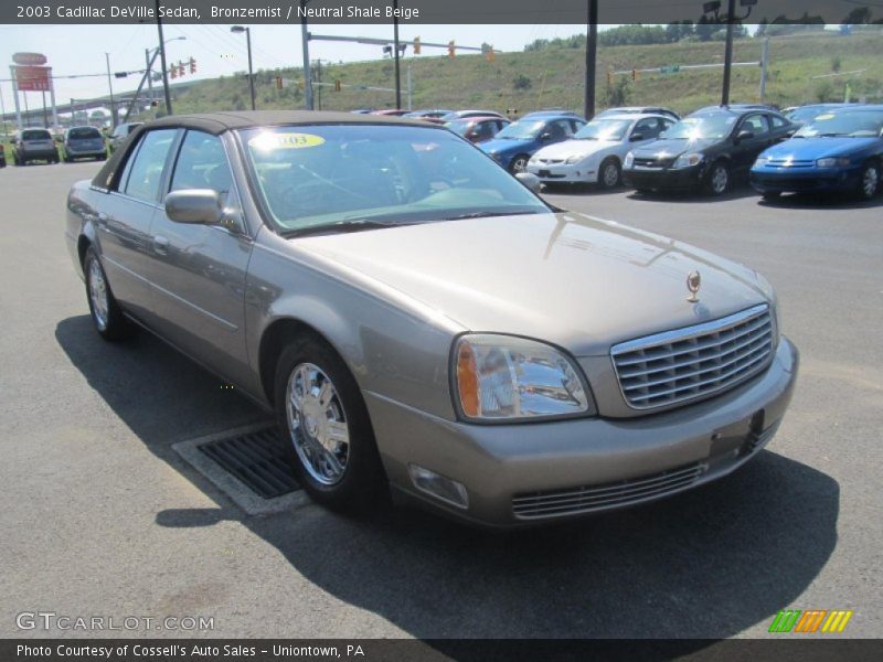 Bronzemist / Neutral Shale Beige 2003 Cadillac DeVille Sedan