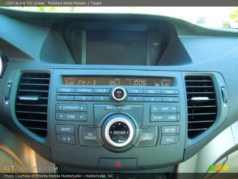 Polished Metal Metallic / Taupe 2009 Acura TSX Sedan