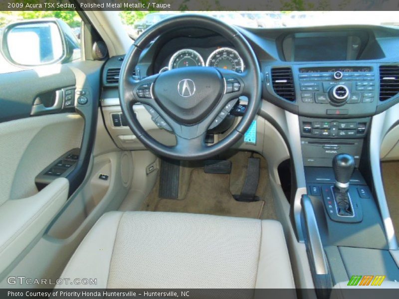 Polished Metal Metallic / Taupe 2009 Acura TSX Sedan