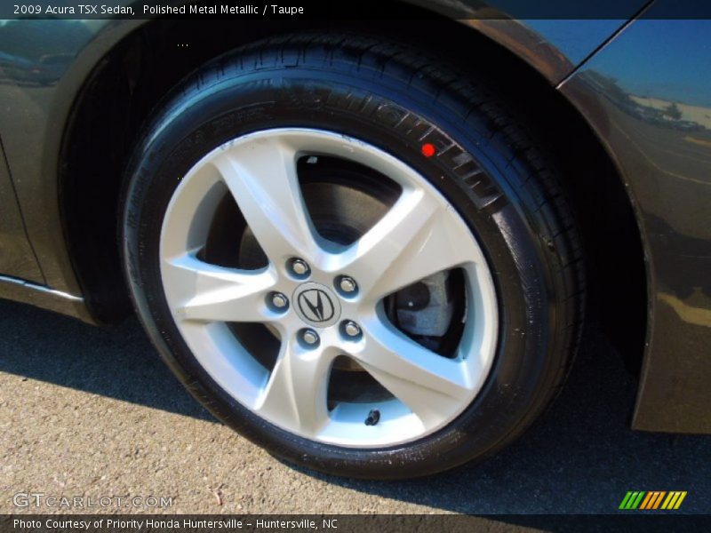 Polished Metal Metallic / Taupe 2009 Acura TSX Sedan