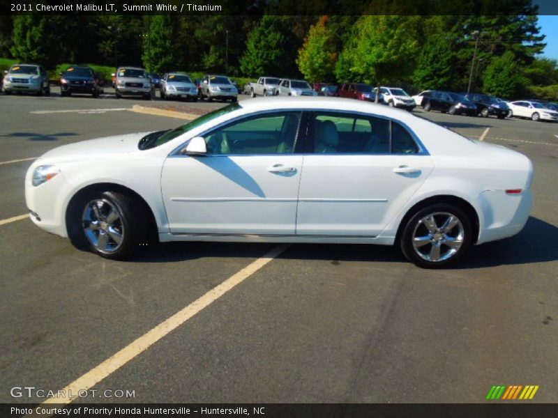 Summit White / Titanium 2011 Chevrolet Malibu LT