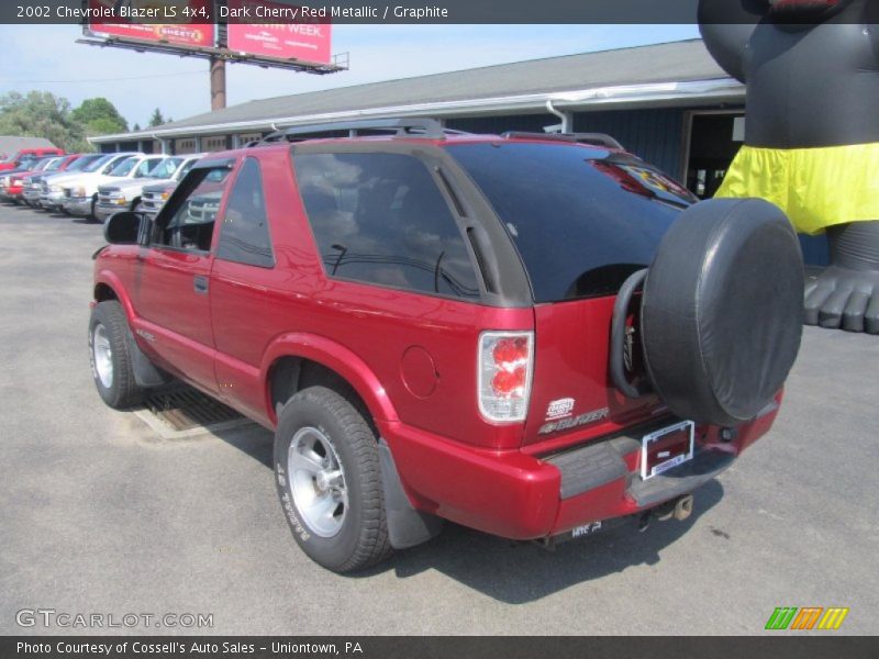 Dark Cherry Red Metallic / Graphite 2002 Chevrolet Blazer LS 4x4