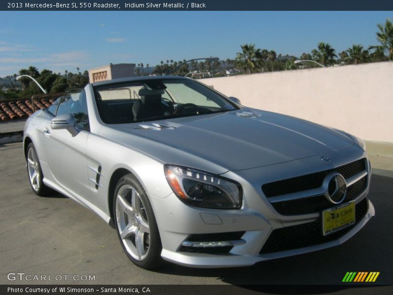 Iridium Silver Metallic / Black 2013 Mercedes-Benz SL 550 Roadster