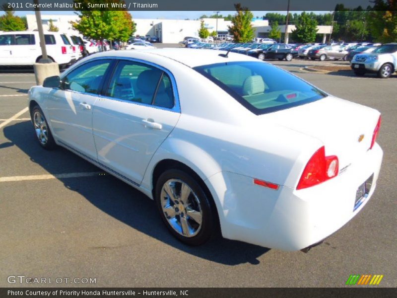 Summit White / Titanium 2011 Chevrolet Malibu LT