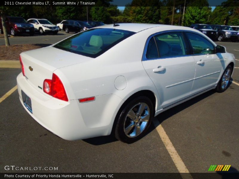 Summit White / Titanium 2011 Chevrolet Malibu LT