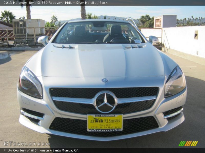 Iridium Silver Metallic / Black 2013 Mercedes-Benz SL 550 Roadster