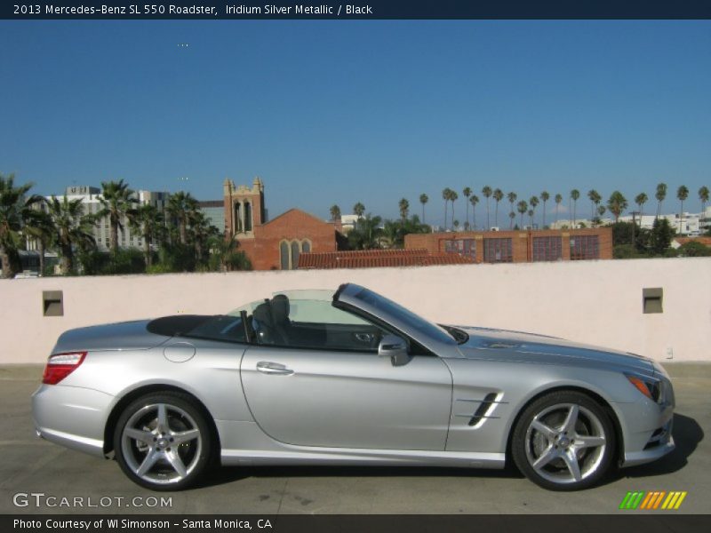 Iridium Silver Metallic / Black 2013 Mercedes-Benz SL 550 Roadster
