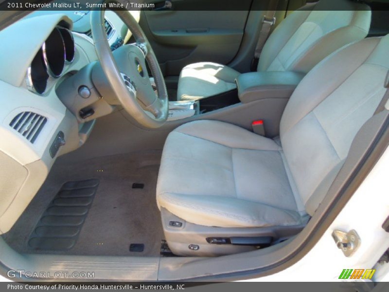 Summit White / Titanium 2011 Chevrolet Malibu LT