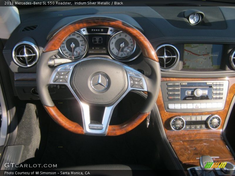 Iridium Silver Metallic / Black 2013 Mercedes-Benz SL 550 Roadster