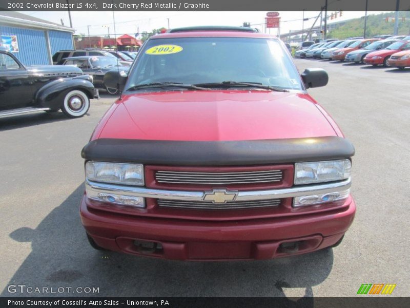 Dark Cherry Red Metallic / Graphite 2002 Chevrolet Blazer LS 4x4