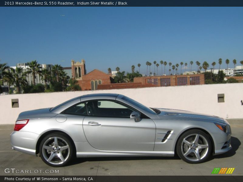 Iridium Silver Metallic / Black 2013 Mercedes-Benz SL 550 Roadster