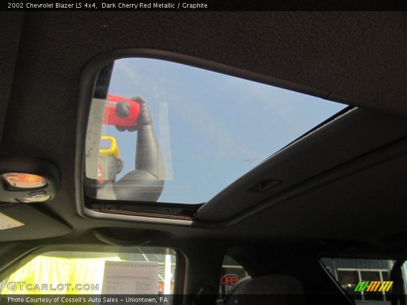 Dark Cherry Red Metallic / Graphite 2002 Chevrolet Blazer LS 4x4