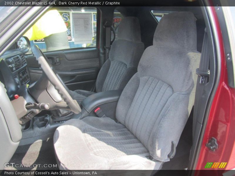Dark Cherry Red Metallic / Graphite 2002 Chevrolet Blazer LS 4x4