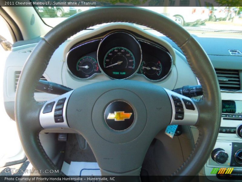Summit White / Titanium 2011 Chevrolet Malibu LT