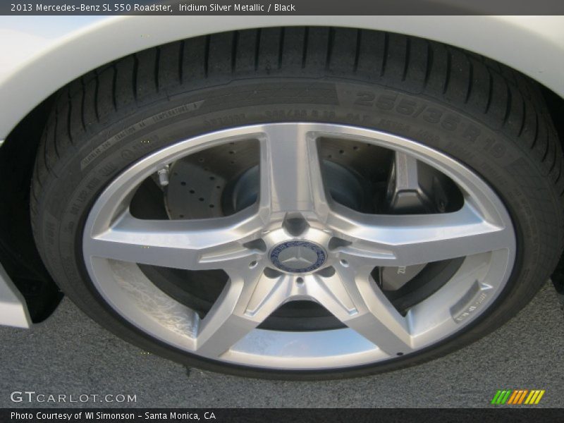 Iridium Silver Metallic / Black 2013 Mercedes-Benz SL 550 Roadster