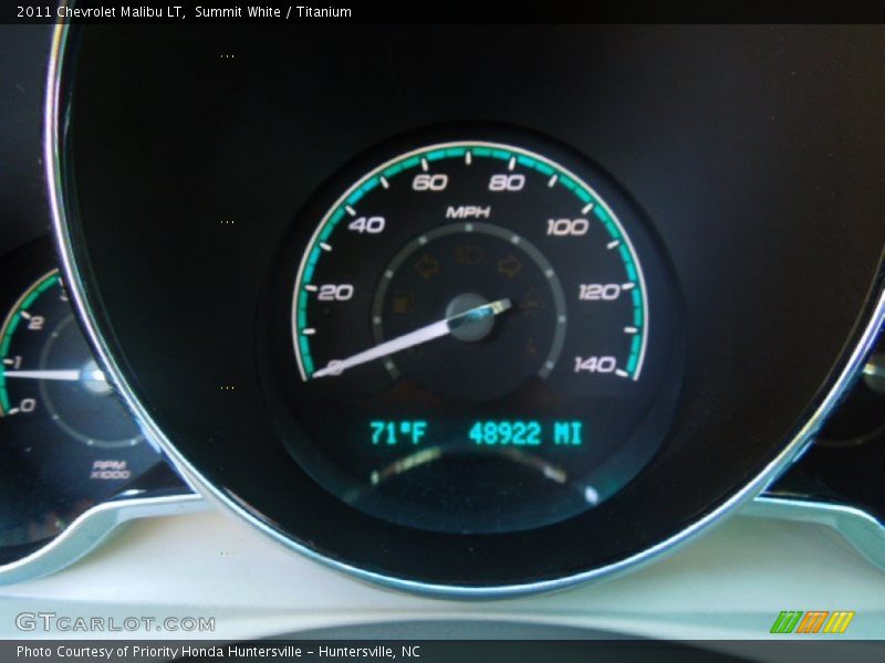 Summit White / Titanium 2011 Chevrolet Malibu LT