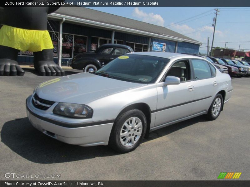 Medium Platinum Metallic / Medium Graphite 2000 Ford Ranger XLT SuperCab 4x4