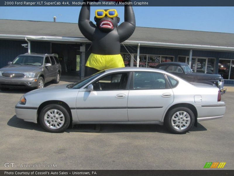 Medium Platinum Metallic / Medium Graphite 2000 Ford Ranger XLT SuperCab 4x4