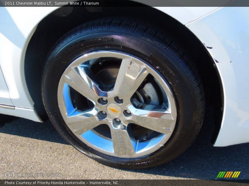 Summit White / Titanium 2011 Chevrolet Malibu LT