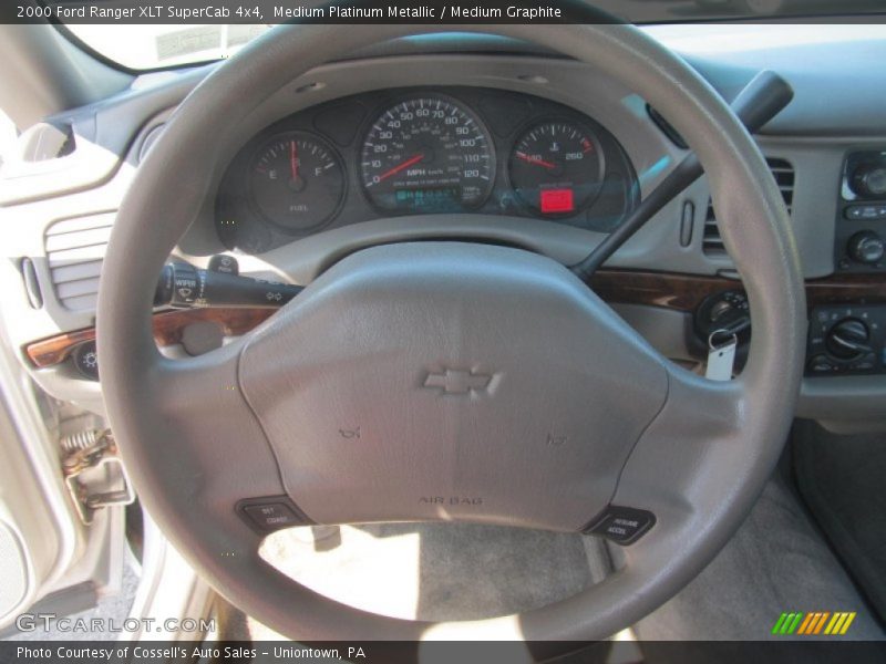 Medium Platinum Metallic / Medium Graphite 2000 Ford Ranger XLT SuperCab 4x4