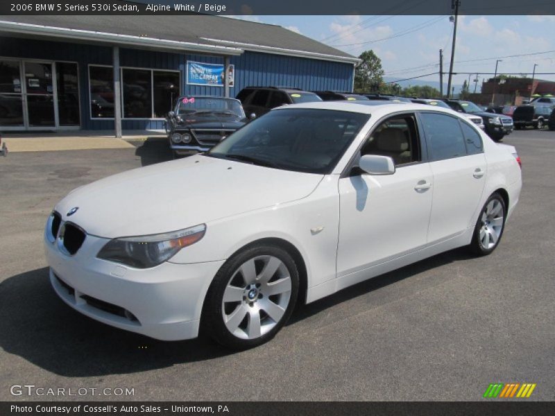 Alpine White / Beige 2006 BMW 5 Series 530i Sedan
