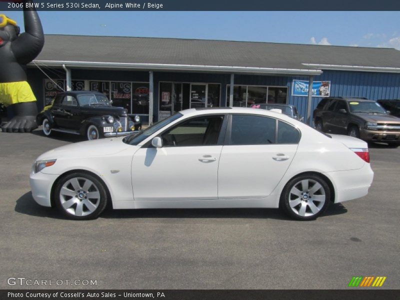 Alpine White / Beige 2006 BMW 5 Series 530i Sedan