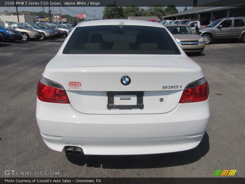 Alpine White / Beige 2006 BMW 5 Series 530i Sedan